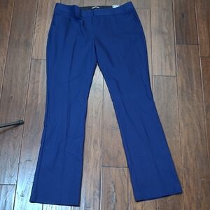 NWT Express Navy Blue Columnist Barely Boot Pants size 12 LONG